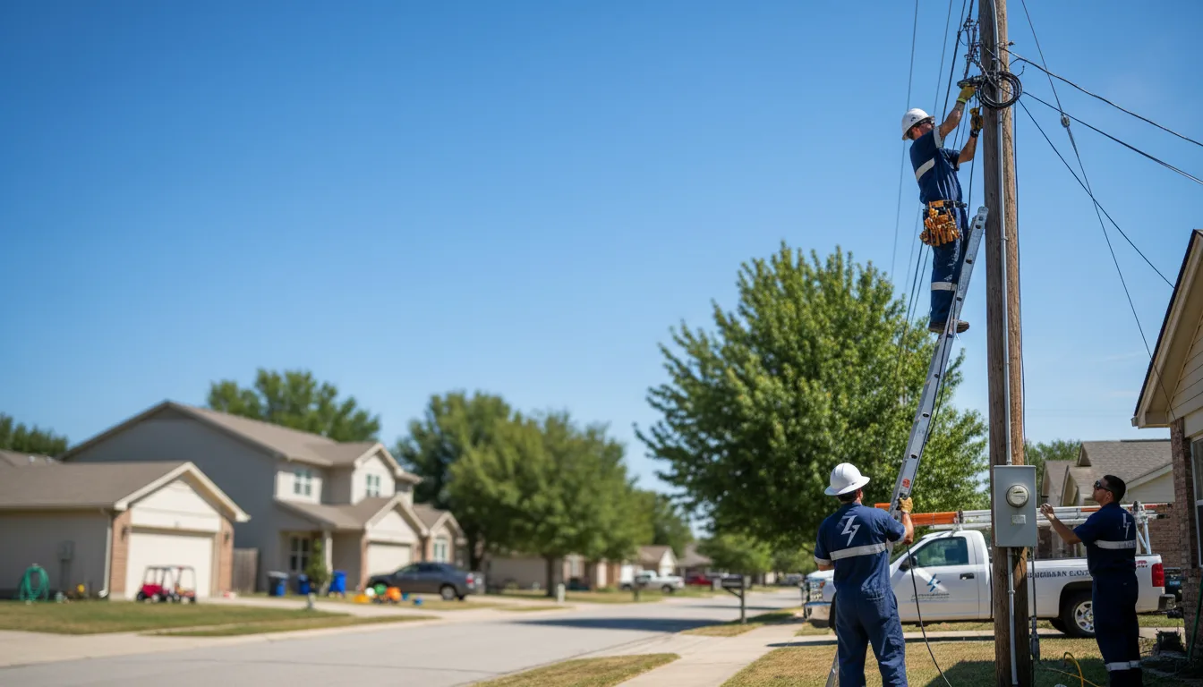 Residential electrician providing installation services in Quitman, AR